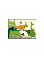 Avenue Mandarine Boîte créative, dinosaure en origami Vert