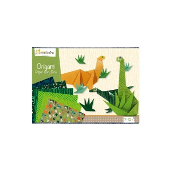 Avenue Mandarine Kreativ-Set, Origami Dino, 15x15cm, 40 Blatt 70g Avenue Mandarine Kreativ-Set, Origami Dino, 15x15cm, 40 Blatt 70g