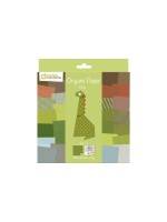 Avenue Mandarine Papier origami, Dino, 60 feuilles multicolores