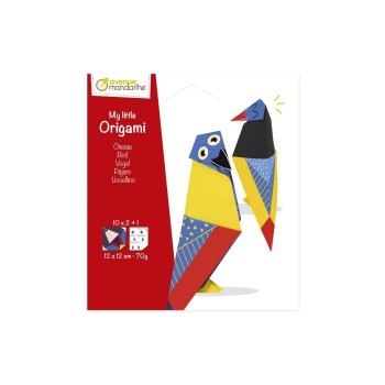 Avenue Mandarine Origami little Vogel, 12x12cm, 20 Blatt 70g