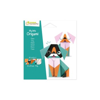 Avenue Mandarine Origami little Hund, 12x12cm, 20 Blatt 70g Avenue Mandarine Origami little Hund, 12x12cm, 20 Blatt 70g