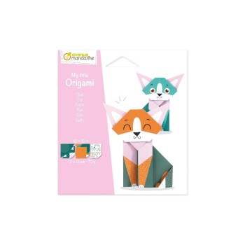 Avenue Mandarine Origami little Katze, 12x12cm, 20 Blatt 70g Avenue Mandarine Origami little Katze, 12x12cm, 20 Blatt 70g