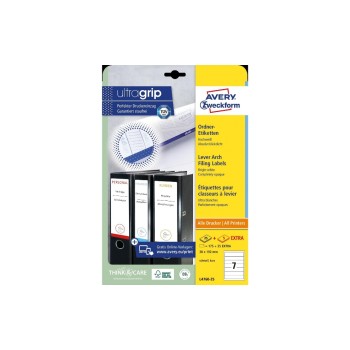 Avery Zweckform Ordner-Etiketten schmal, kurz, Inhalt: 25 Bogen/ 175 Etiketten Avery Zweckform Ordner-Etiketten schmal, kurz, Inhalt: 25 Bogen/ 175 Etiketten