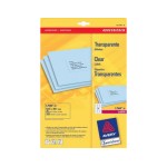 Avery Adress Etiketten transparent L7560, 63,5 x 38,1 mm, 25 Bogen pro Packung