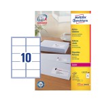 Avery Zweckform Etiketten A4, 99.1 x 57.0, Packung pour 100 Blatt / 1000 Etiketten