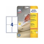 Avery Zweckform Etiketten, 99.1 x 139 mm, wiederablösbar, Packung pour 25 Blatt