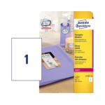 Avery Zweckform Foto-Etiketten A4, Packung zu 40 Blatt / 40 Etiketten