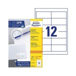 Avery Zweckform Etiketten A4, 97x42.3mm, Packung for 220 Blatt / 2640 Etiketten