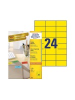 Avery Zweckform Etiketten yellow, 70x37mm, 100 Bogen / 2400 Etiketten