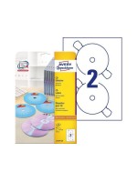 Avery Zweckform CD-Etiketten SuperSize, Packung zu 25 Blatt / 50 Etiketten