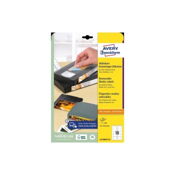 Avery Zweckform Disketten-Etiketten, 70x50.8mm, 25 Blatt / 250 Etiketten