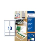 Avery Zweckform Visitenkarten Click & Clean, 200g, 10 Bogen/100 Karten, Inkjet