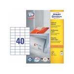 Avery Zweckform étiquettes A4, 52.5x29.7mm, emb. 100 feuilles / 4000 étiquettes