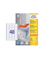 Avery Zweckform Etiketten A4, 48.5x25.4mm, Packung zu 100 Blatt / 4000 Etiketten