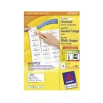 Avery Zweckform labels A4, 64.6x33.8mm, pack 100 sheets / 2400 labels