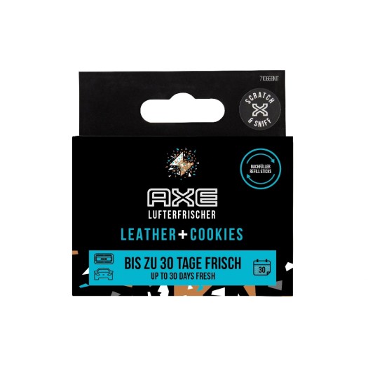 Axe Recharge Stick to Refill Vent Leather & Cookies 2 pièces