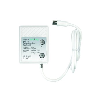 Axing TVS 8-01, Zweigeräte-TV-Verstärker, 2 Ausgänge 12dB Axing TVS 8-01, Zweigeräte-TV-Verstärker, 2 Ausgänge 12dB