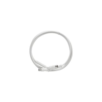 Antennencâble, 1.5m, hochgeschirmt, Antennenstecker gerade, 75 Ohm, blanc Antennencâble, 1.5m, hochgeschirmt, Antennenstecker gerade, 75 Ohm, blanc