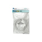 Antennencâble, 1.5m, gewinkelt, hochgeschirmt, 75 Ohm, blanc