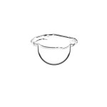 AXIS Ersatz Dome TP3824-E, 4 Stück, zu P3265-LVE-22mm und weitere