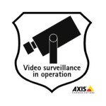 AXIS Aufkleber Überwachung, 10 Stück