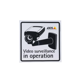 AXIS Aufkleber Überwachung, 10 Stück AXIS Aufkleber Überwachung, 10 Stück