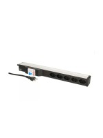 Bachmann PDU 19 5x T23, 1UH, interrupteur Fi, Noir