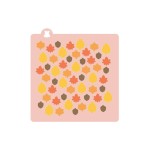 BackshopSchweiz Modèle Feuilles d'automne 4 pièces, Blanc