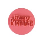 Cut my Cookies Stempel happy birthday, Durchmesser 6.5cm