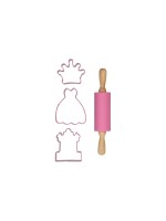 Wilton Ausstechform Backset Prinzessin, 4-teilig