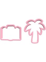 BackshopSchweiz Kits d’emporte-pièces Caméra & Palme Plastique Rosé 9 cm