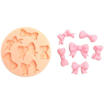 Backshop Silikonform Schleifen, D: 8 cm, for Fondant, Candy Melts, Marzipan Backshop Silikonform Schleifen, D: 8 cm, for Fondant, Candy Melts, Marzipan