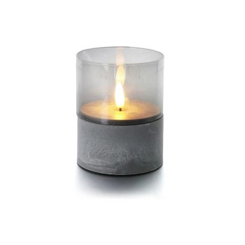 balthasar LED Kerze Gracia grau, LED ww, 80 x 100 x 80mm, exkl. 3x AAA balthasar LED Kerze Gracia grau, LED ww, 80 x 100 x 80mm, exkl. 3x AAA