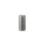 balthasar LED Kerze Novita gross silver, LED ww, 150 x 75mm, Timer, exkl. Batterie
