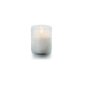 balthasar Kerze Perla LED, grey, 8.5x10 cm (DxH), Timerfunktion