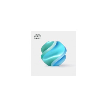 Bambu Lab PLA Silk Dual Color, 1.75 mm 1 kg Blue Hawaii