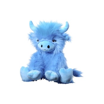 Bauer Peluche Vache Highland 25 cm Bleu