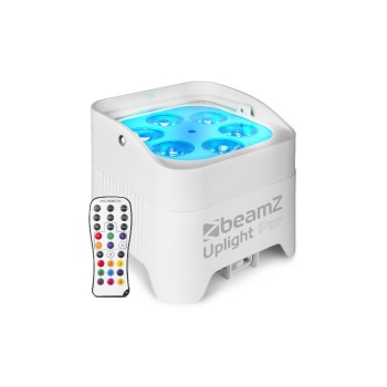 BeamZ BBP96SW Uplight Par, 6x 12W, 6in1, accu-Betrieb, white
