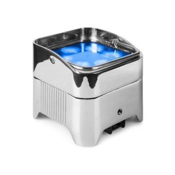 BeamZ BBP96SC Uplight Par, 6x 12W, 6in1, accu-Betrieb, Chrom