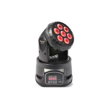 BeamZ MHL74 Black, Mini Wash Moving Head, 7x 10W 4-en-1 LED BeamZ MHL74 Black, Mini Wash Moving Head, 7x 10W 4-en-1 LED