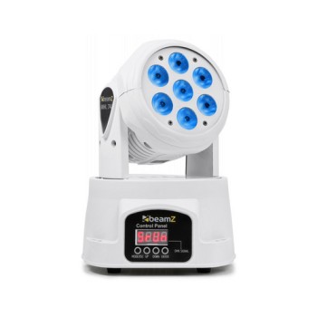 BeamZ MHL74 White, Mini Wash Moving Head, 7x 10W 4-en-1 LED BeamZ MHL74 White, Mini Wash Moving Head, 7x 10W 4-en-1 LED