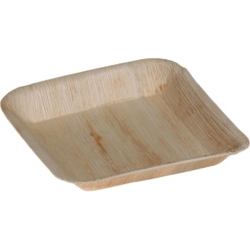 belesse nature Assiette feuille de palme 25 Pièce/s