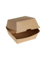 belesse nature Boîte à hamburgers Kraft marron 50 Pièce/s