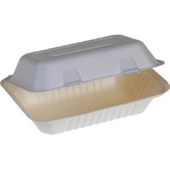 belesse nature Boîte à menus canne à sucre blanche 50 Pièce/s