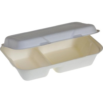 belesse nature Boîte à menus canne à sucre blanche 50 Pièce/s