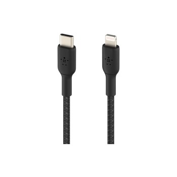 Belkin BOOST CHARGE USB-C-Lightning 2m, ummantelt, schwarz