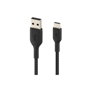 Belkin BOOST CHARGE USB-C/USB-A 3M, ummantelt, schwarz