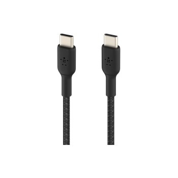 Belkin BOOST CHARGE USB-C/USB-C 1M, ummantelt, schwarz
