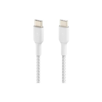 Belkin BOOST CHARGE USB-C/USB-C 1M, ummantelt, weiss