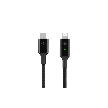 Belkin BOOST CHARGE LED USB-C-Lightning 1.2, schwarz